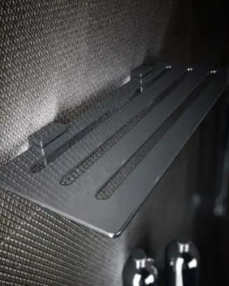 MENSOLA A GRIGLIA RETTANGOLARE AD UN RIPIANO CROMO