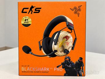 Razer BlackShark V3 Pro CS2 Edition Gold – NUOVE
