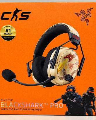 Razer BlackShark V3 Pro CS2 Edition Gold – NUOVE