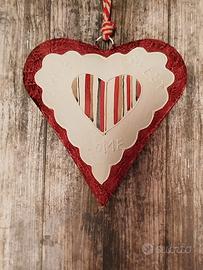 Cuore in metallo, decorazione di Natale