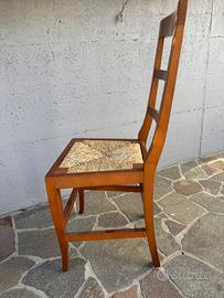 in massello con seduta inpagliata tradizionale