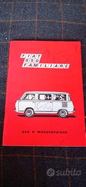 libretto uso e manutenzione fiat 850 + altri