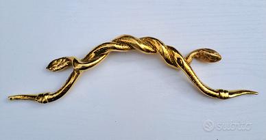 Maniglia in Ottone a Forma di Serpenti 