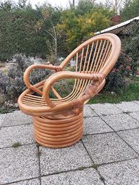poltrona bambu 70s