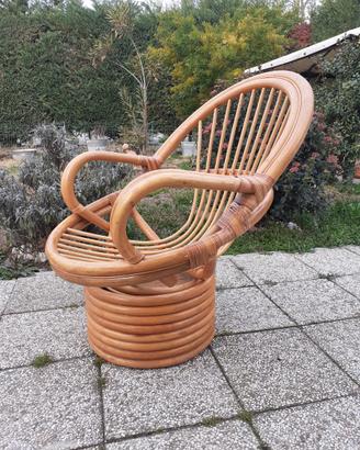 poltrona bambu 70s