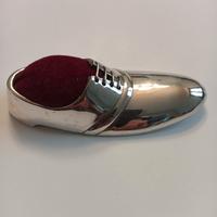 Scarpa puntaspilli in silver plate