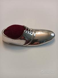 Scarpa puntaspilli in silver plate