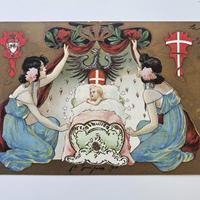 CARTOLINA ANTICA NASCITA PRINCIPE UMBERTO NON VIAG