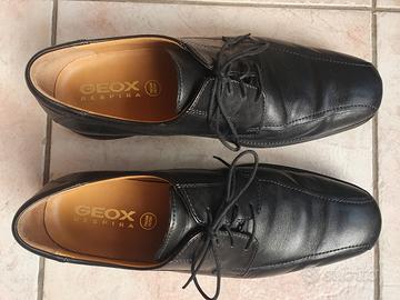 Geox scarpe uomo in pelle nera n. 45