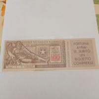 pubblicità lotteria solidarietà nazionale 1949