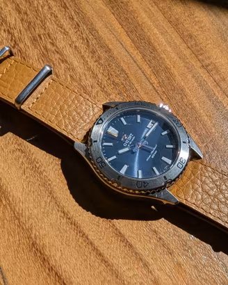 Orologio ORIENT MAKO 40 SPORT DIVER (blu & pelle)