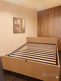 Armadio 4 ante (200x60 cm)+Letto (160x200)+comodin