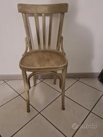 3 sedie modello osteria  anno 1950