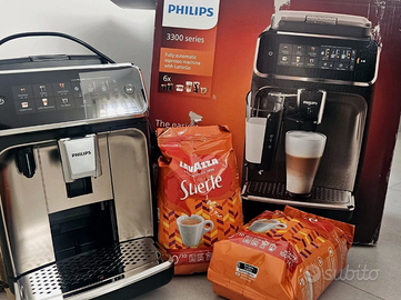 Philips 3300 LatteGo nuova + 2 kg caffè in grani