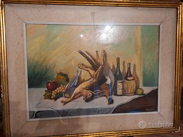 Quadro pittura ad olio su tela