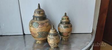 Vasetti porta spezie in ottone