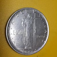 Moneta 100 lire Città del Vaticano  1960