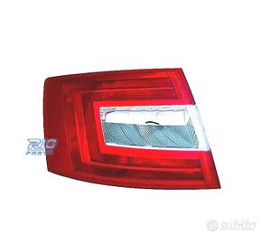 FANALE SINISTRO SKODA OCTAVIA 4P 13-17 BIANCO ROSS