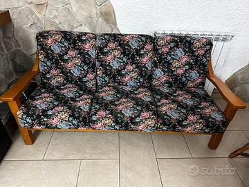 Divano 3 posti x arredo rustico case di montagna