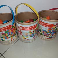 Lotto 3 Secchielli Costruzioni Legno Playtive