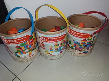 Lotto 3 Secchielli Costruzioni Legno Playtive