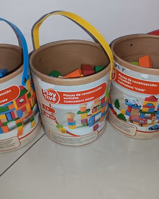 Lotto 3 Secchielli Costruzioni Legno Playtive