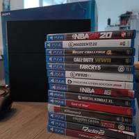 PS 4 500GB+14 Giochi Originali