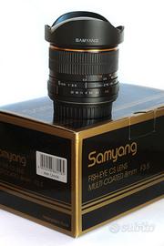 fish-eye Samyang 8mm f/3.5 fisheye Canon EF-S