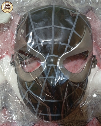 Maschera Spider-Man Black Edition - Effetto Riliev