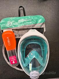 Maschera snorkeling easybreath junior taglia XS 