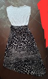 completo gonna asimmetrica e tshirt