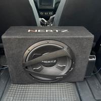 subwoofer herz  completo di amplificatore herz