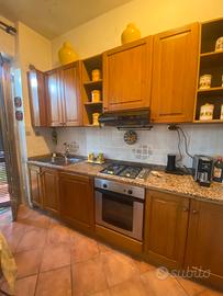 Cucina in legno rovere