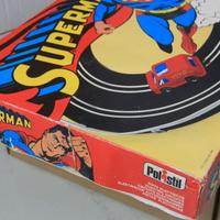Polistil Superman pista di macchinine anni 80