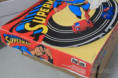 Polistil Superman pista di macchinine anni 80