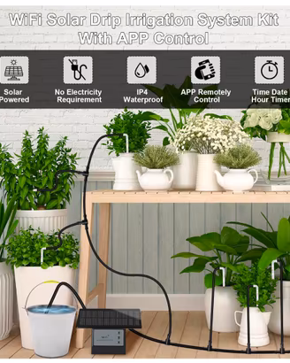 Sistema di Irrigazione Solare per Giardino Wi-Fi 