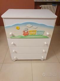 Cassettiera cameretta bambino Azur
