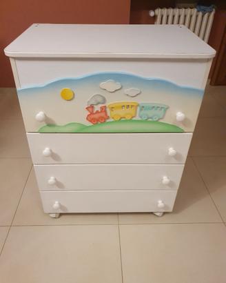Cassettiera cameretta bambino Azur