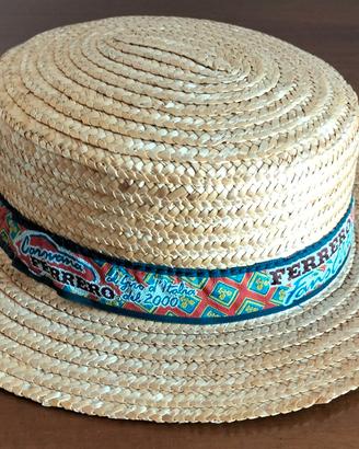 Cappello Ferrero in paglia giro d'Italia 2000.