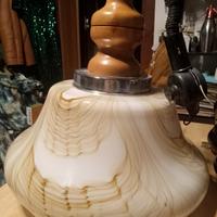 lampadario vintage in cristallo 