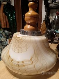 lampadario vintage in cristallo 