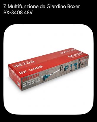 Multifunzione da Giardino Boxer BX-3408 48V