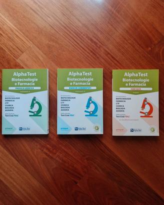 Kit Alpha Test Biotecnologie Farmacia 3 libri
