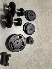 Dischi palestra e manubri diametro 25