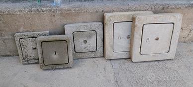 stock 5 chiusini in cemento per pozzetti