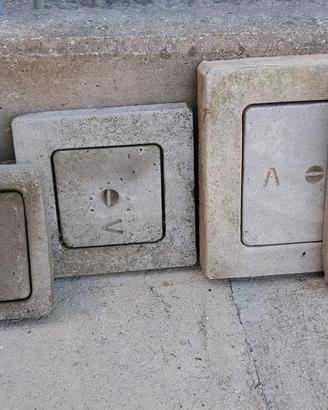stock 5 chiusini in cemento per pozzetti