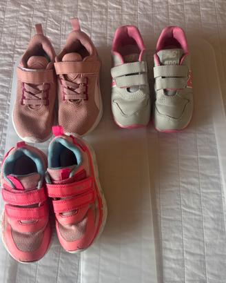 3 Scarpe bambina n.28 new balance puma e primihi