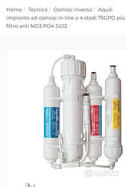 impianto ad osmosi con prefiltri