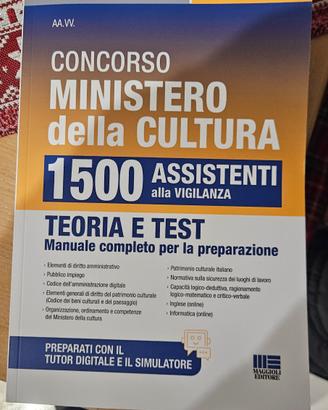 libro per concorso Ministero della Cultura 