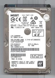 HD 2.5" Hitachi H2T1000854S 1 TB SATA 5400 rpm 8 M